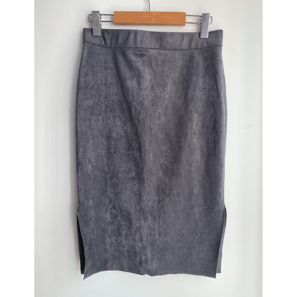 Wilfred suede midi skrit